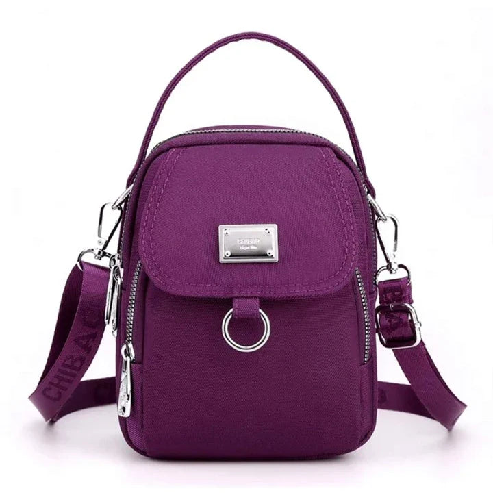 Bolsa Pequena Feminina Para Celular Transversal Com Tres Camadas