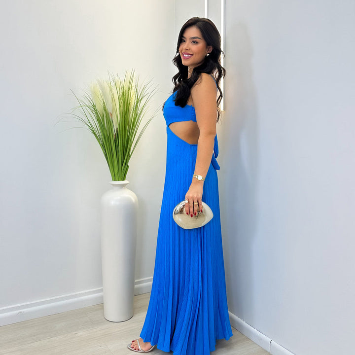 VESTIDO PLISSADO BELA