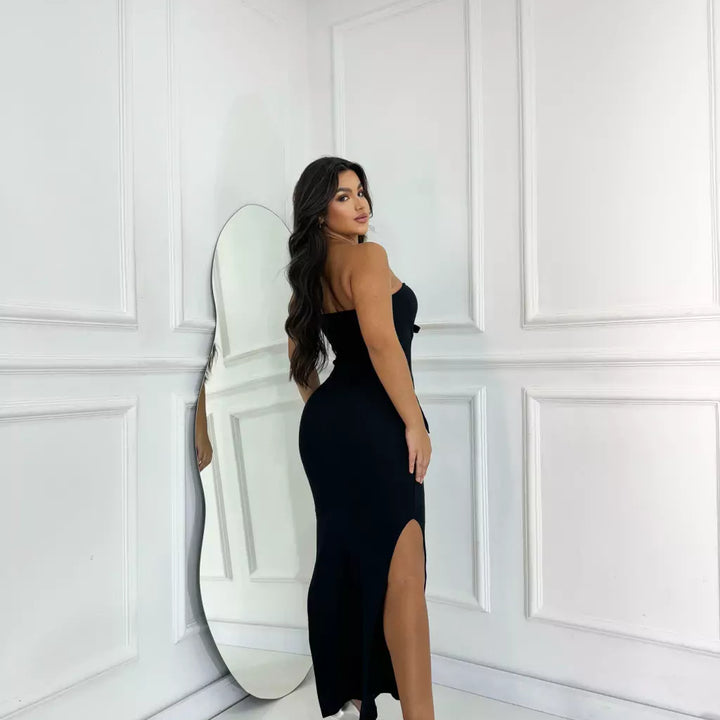 Vestido Canelado Bianca