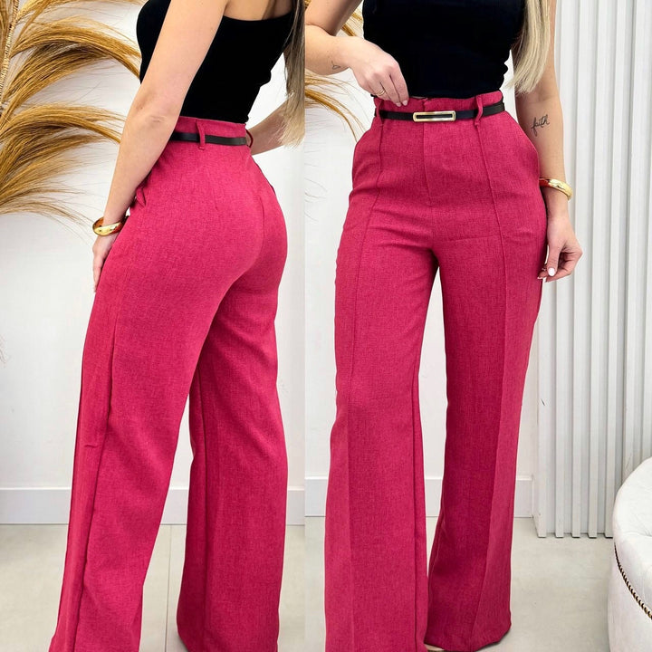 Calça pantalona alfaiataria