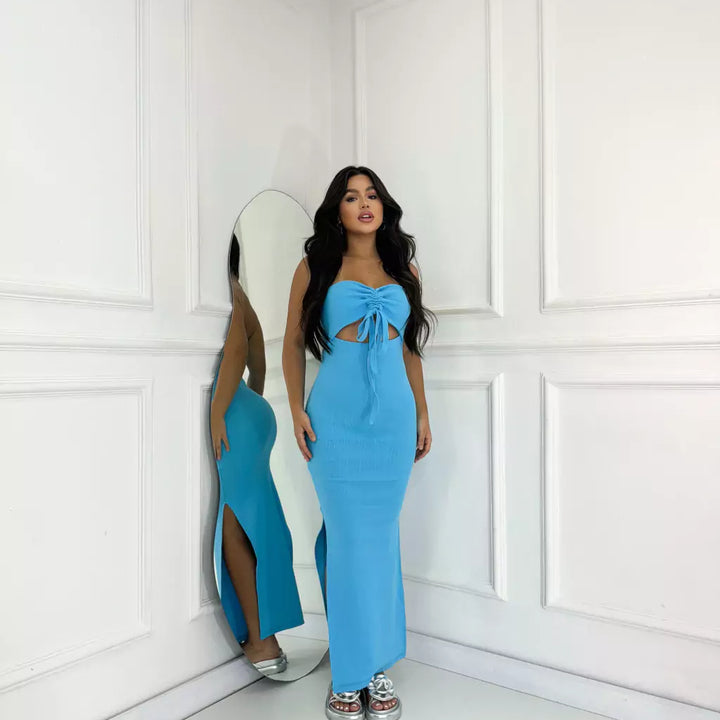 Vestido Canelado Bianca