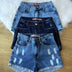 Kit 3 shorts jeans feminino