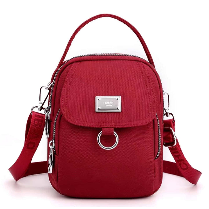 Bolsa Pequena Feminina Para Celular Transversal Com Tres Camadas