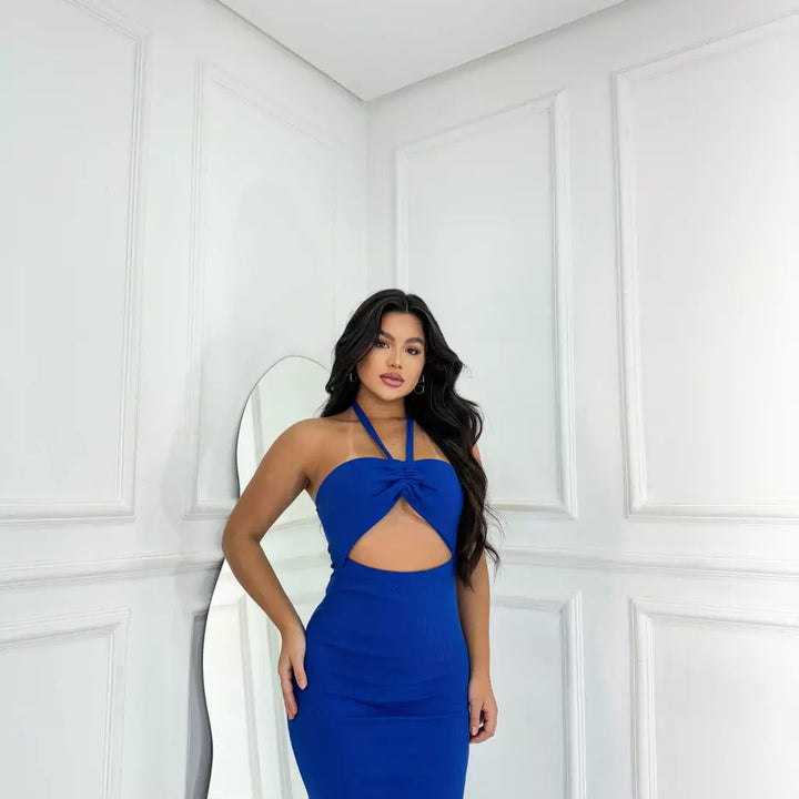 Vestido Canelado Bianca