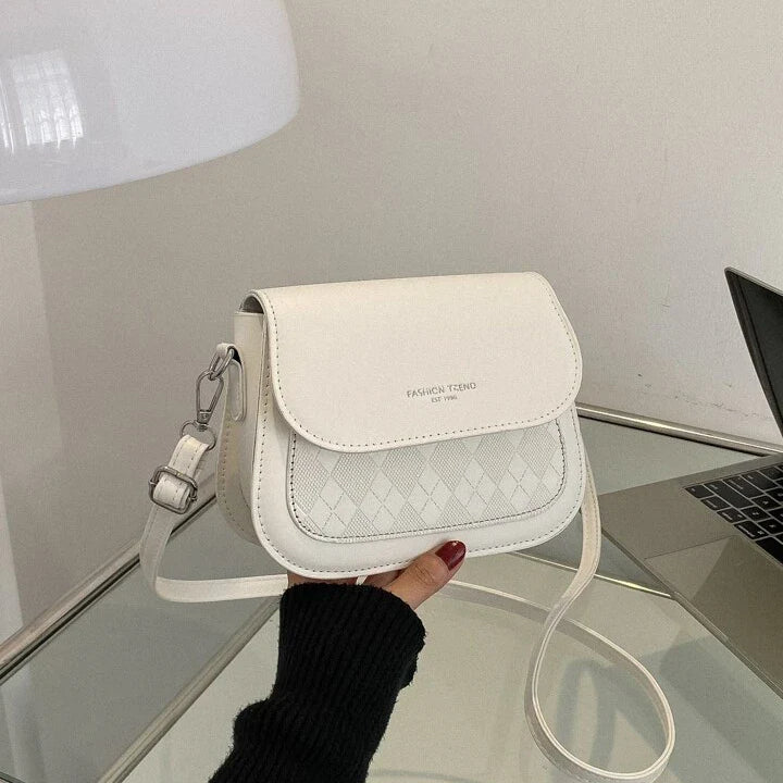 Bolsa Quadrada Leve E Casual Em Relevo Mini Xadrez