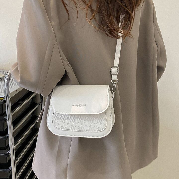 Bolsa Quadrada Leve E Casual Em Relevo Mini Xadrez