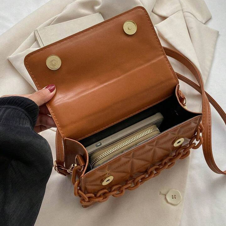 Bolsa Vintage E Retrô Mini Corrente Decorada