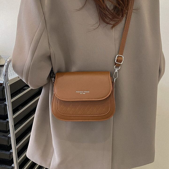 Bolsa Quadrada Leve E Casual Em Relevo Mini Xadrez