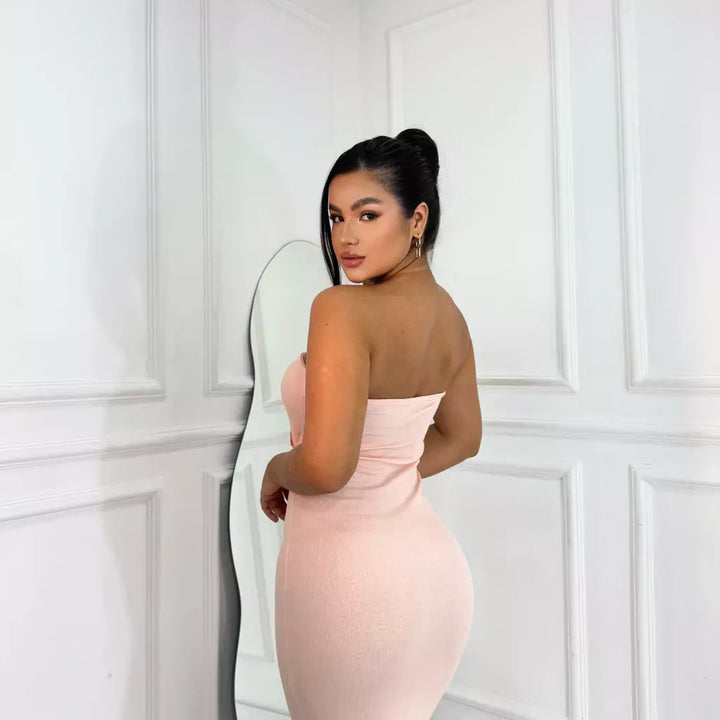 Vestido Canelado Bianca