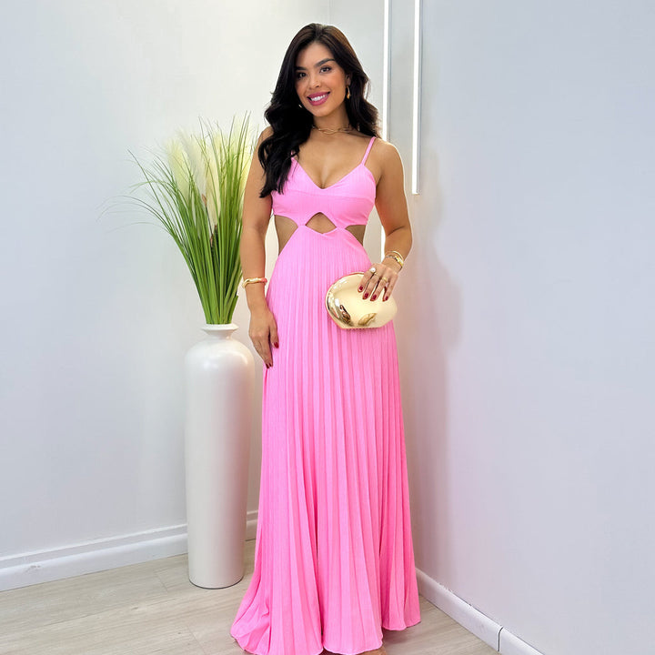 VESTIDO PLISSADO BELA