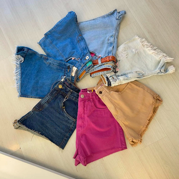 KIT COM 7 SHORTS JEANS