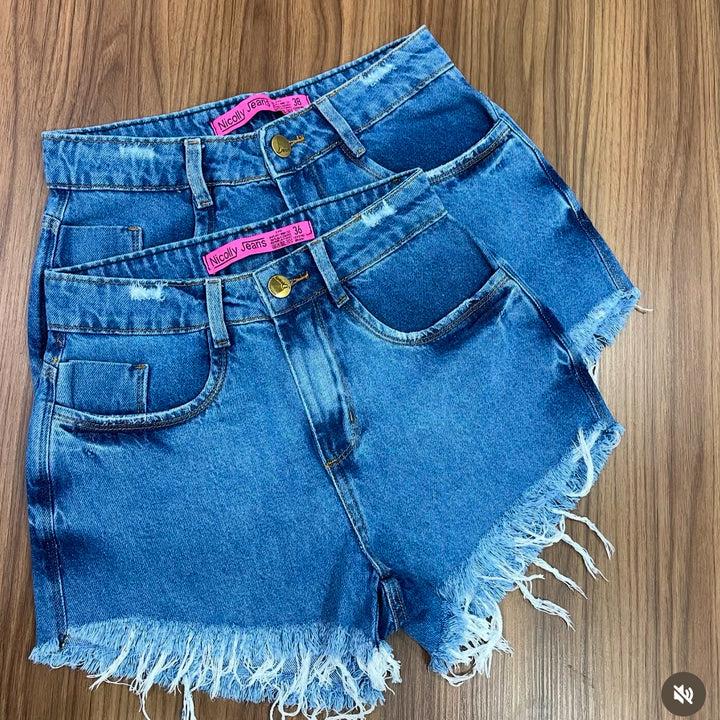 KIT COM 3 SHORTS JEANS