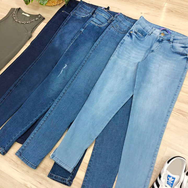 KIT COM 4 CALÇAS JEANS