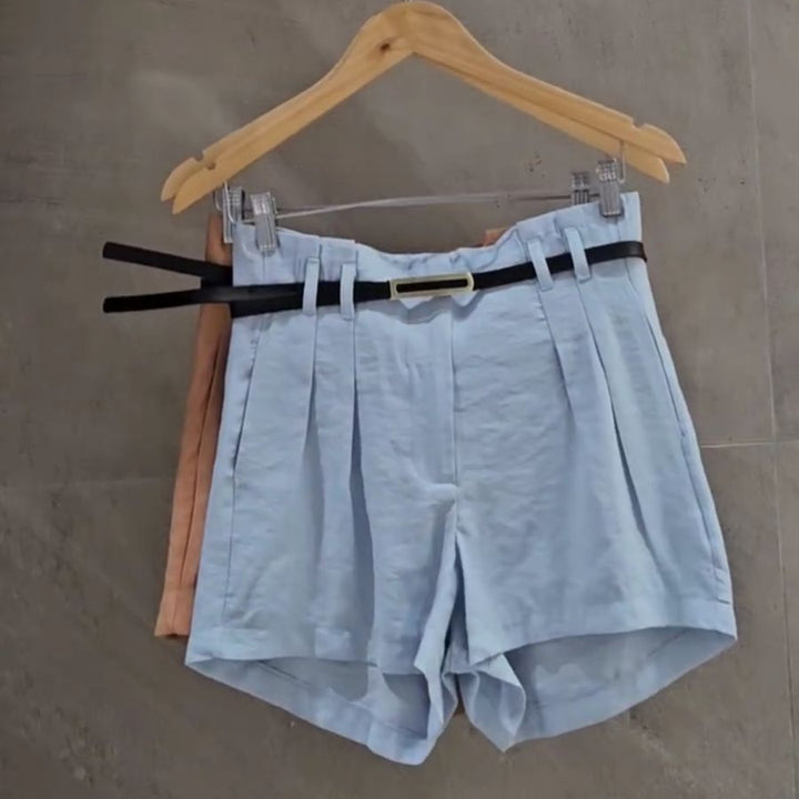 Kit com 7 shorts Alfaiataria + Cinto