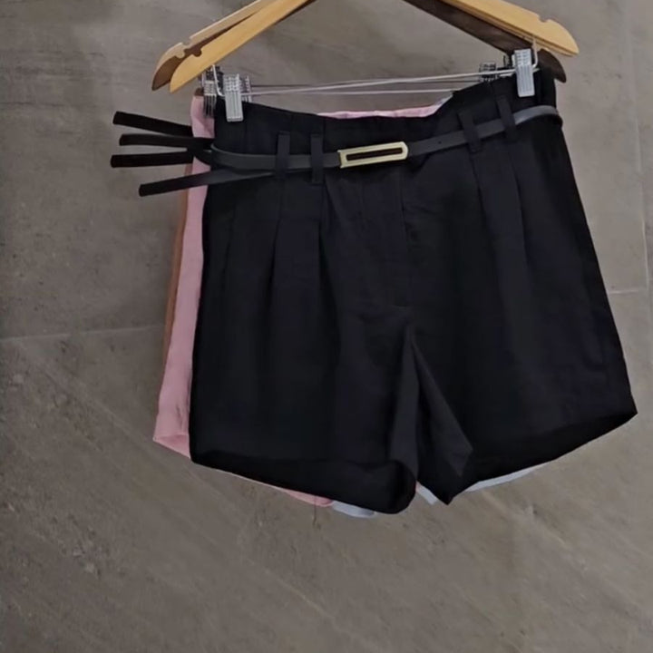 Kit com 7 shorts Alfaiataria + Cinto