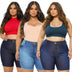 Kit 3 Shorts Plus Size Jeans Bermudas Com Lycla